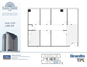 6400 S Fiddlers Green Cir, Greenwood Village, CO à louer Plan d’étage– Image 2 sur 2