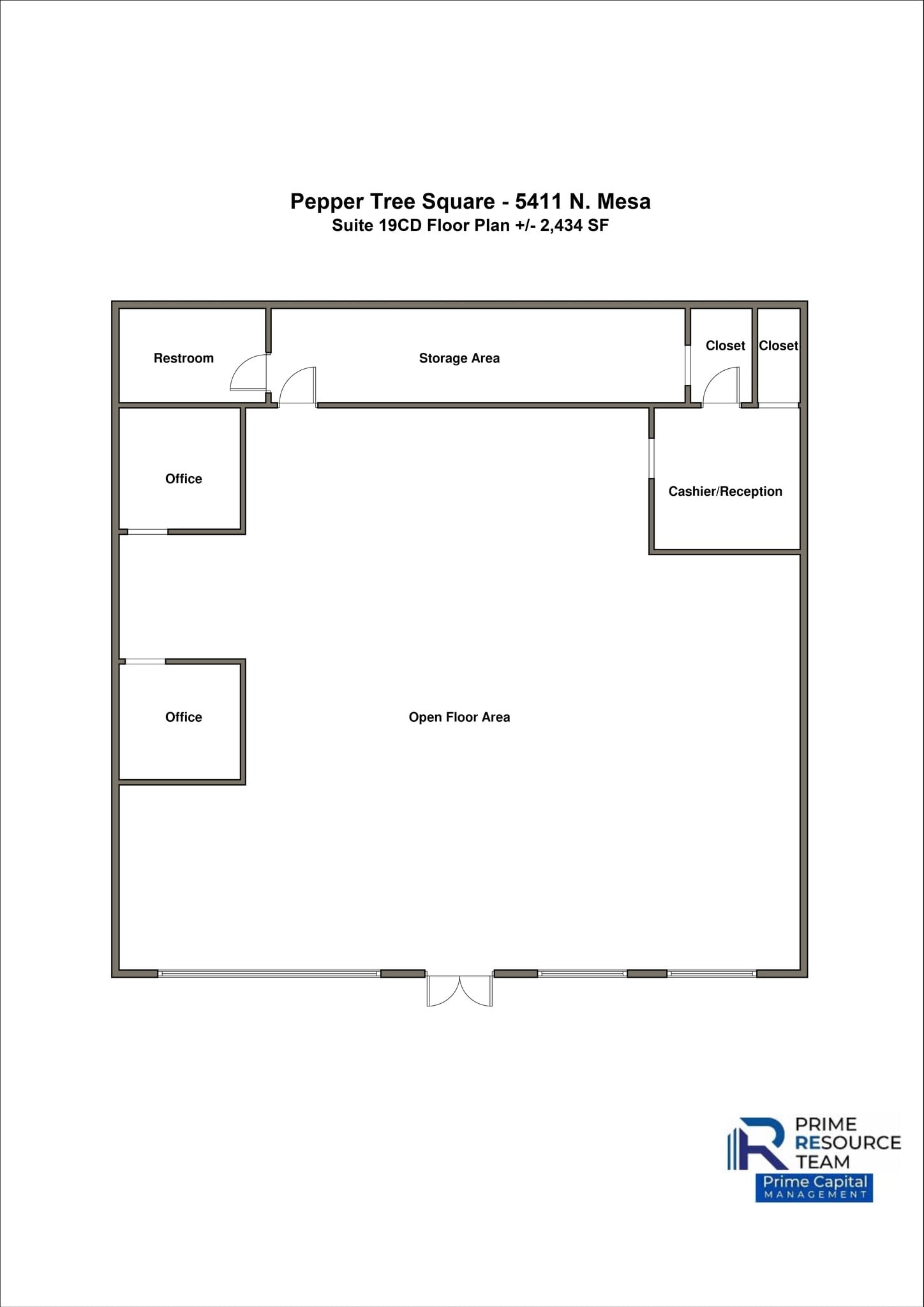 5411 N Mesa St, El Paso, TX à louer Plan de site– Image 1 sur 1