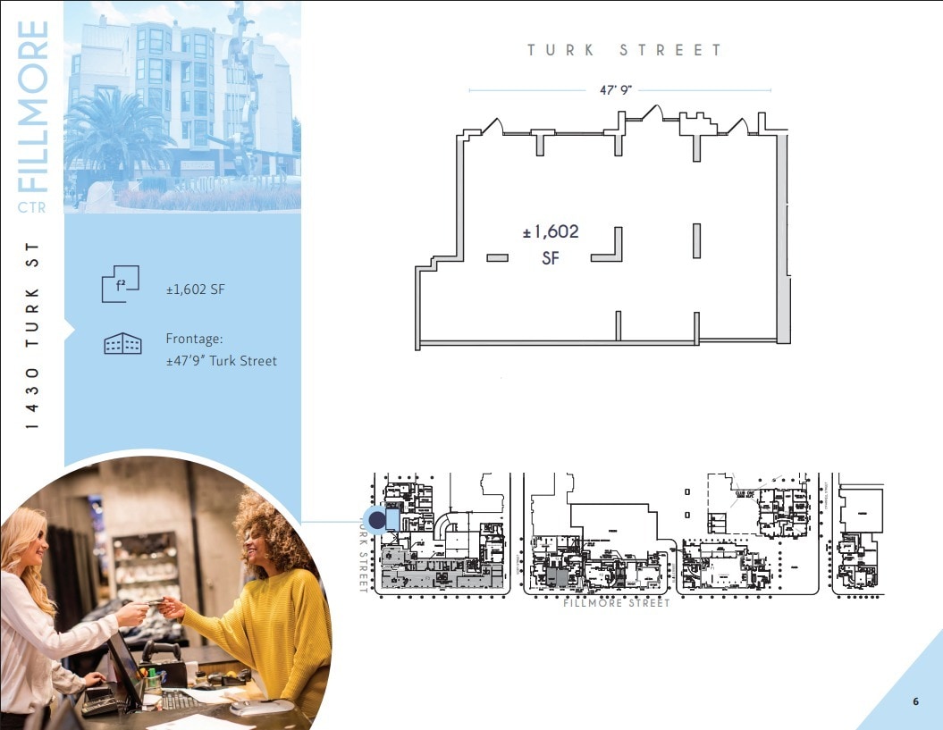 1475 Fillmore St, San Francisco, CA à louer Plan d’étage– Image 1 sur 1