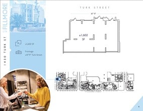 1475 Fillmore St, San Francisco, CA à louer Plan d’étage– Image 1 sur 1