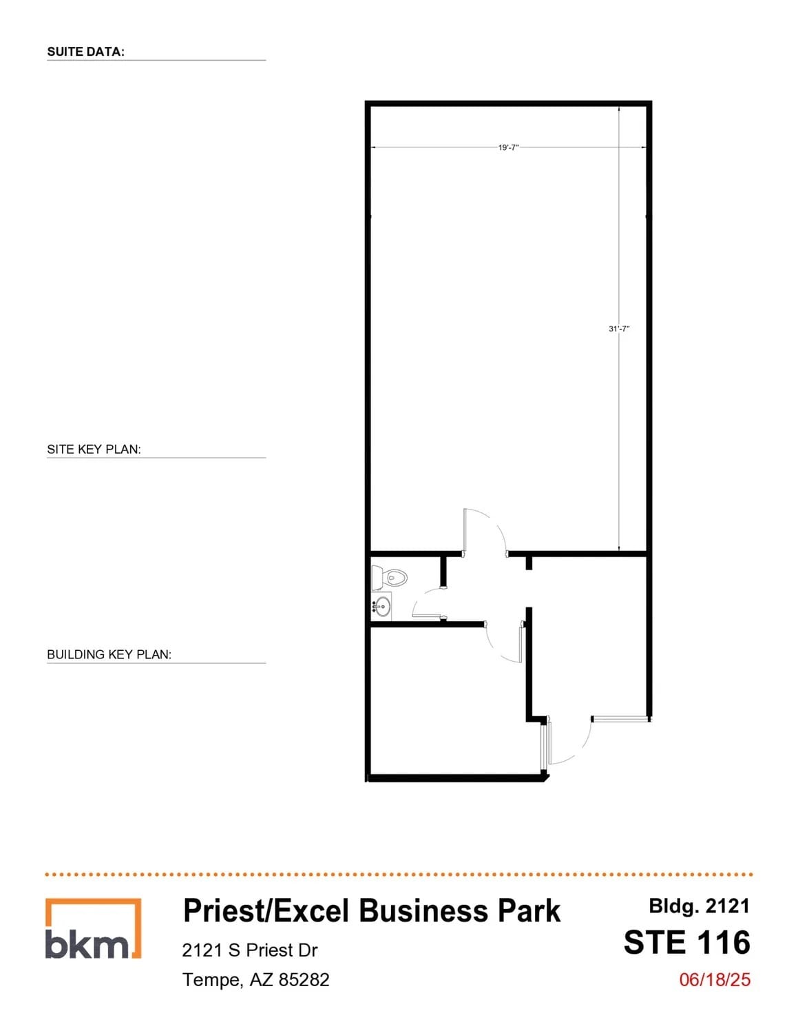 2121 S Priest Dr, Tempe, AZ à louer Plan d’étage– Image 1 sur 1