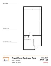 2121 S Priest Dr, Tempe, AZ à louer Plan d’étage– Image 1 sur 1