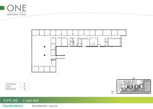 1 Greenway Plz, Houston, TX à louer Plan d’étage– Image 1 sur 2