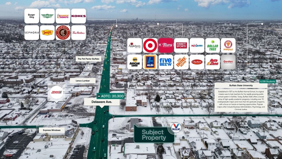 3480 Delaware Ave, Buffalo, NY à vendre - Aérien – Image 2 sur 3