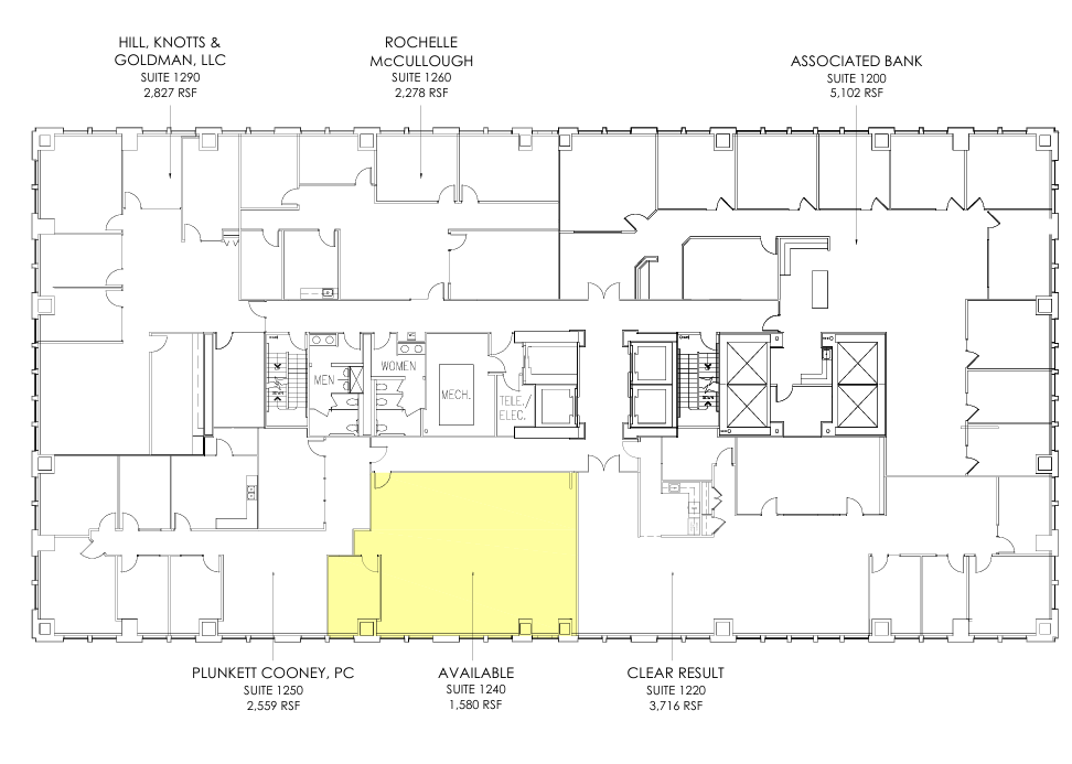 300 N Meridian St, Indianapolis, IN à louer Plan d’étage– Image 1 sur 1