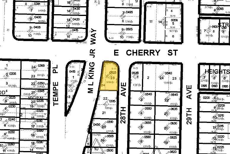 2765 E Cherry St, Seattle, WA à vendre Plan cadastral– Image 1 sur 2