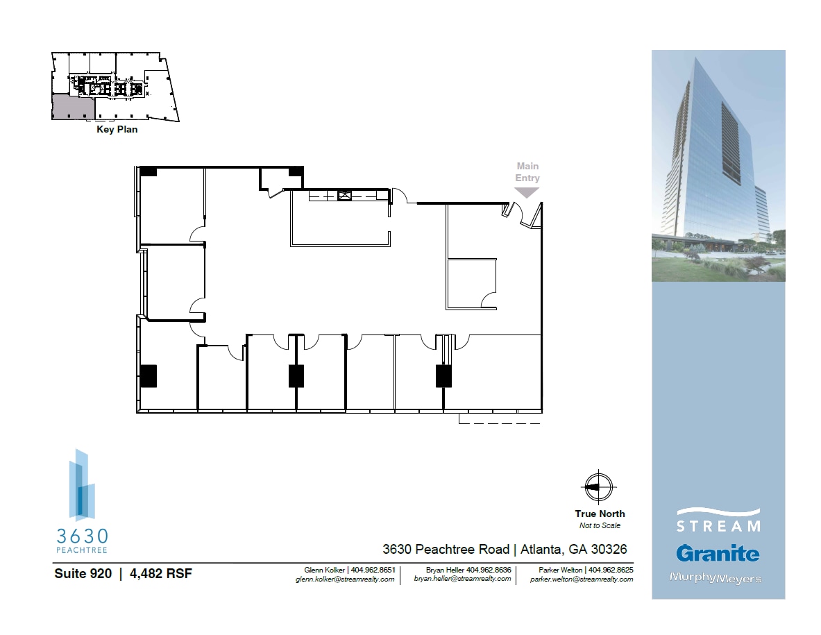 3630 Peachtree Rd NE, Atlanta, GA à louer Plan d’étage– Image 1 sur 1