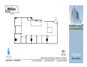 3630 Peachtree Rd NE, Atlanta, GA à louer Plan d’étage– Image 1 sur 1