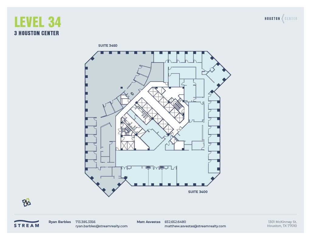 1301 McKinney St, Houston, TX à louer Plan d’étage– Image 1 sur 1