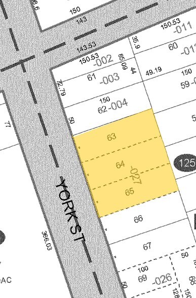 925-929 S York St, Elmhurst, IL à louer - Plan cadastral – Image 2 sur 11