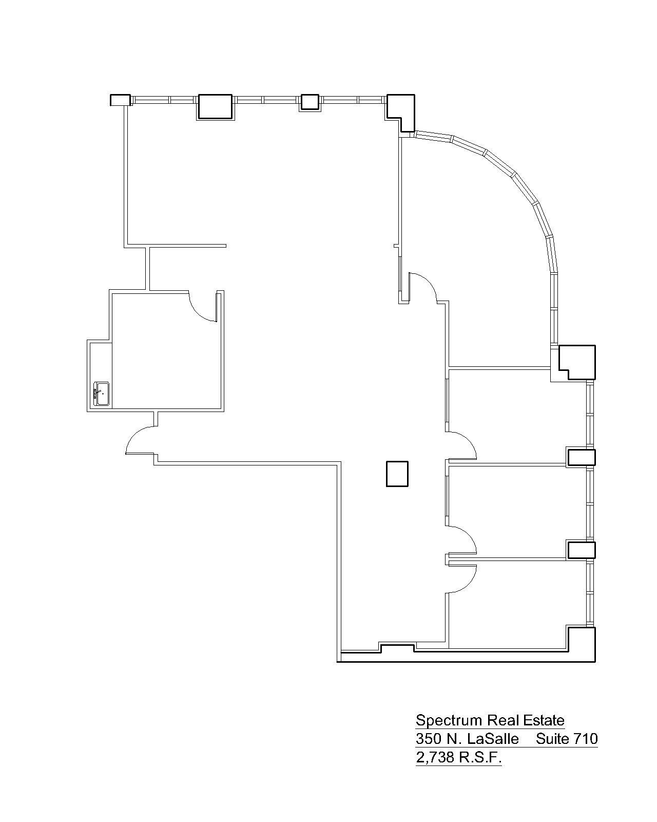 350 N LaSalle St, Chicago, IL à louer Plan d’étage– Image 1 sur 7