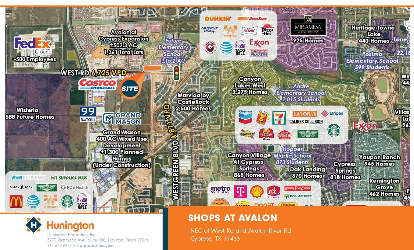 NEC of West Rd and Avalon River Rd, Cypress, TX à louer Photo de l’immeuble– Image 1 sur 2