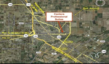 1713 E Tyler Ave, Harlingen, TX - Vue aérienne vue de carte