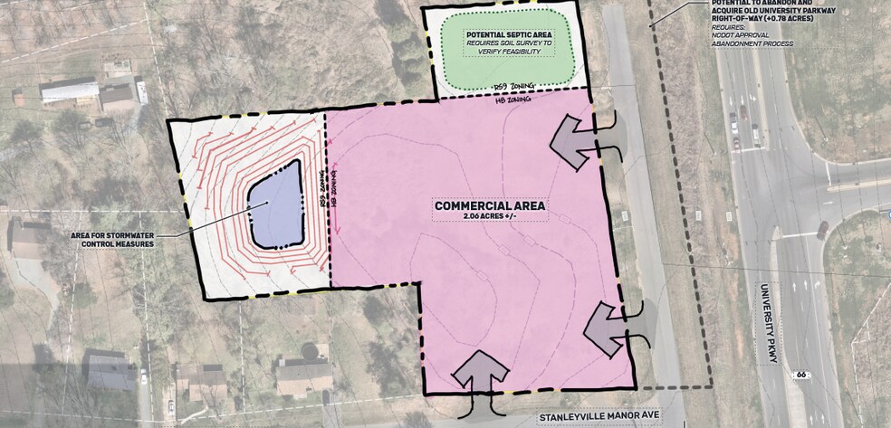 6444 University Pkwy, Winston-Salem, NC à vendre - Plan de site – Image 1 sur 3
