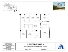 2401 E Randol Mill Rd, Arlington, TX à louer Plan d’étage– Image 1 sur 1