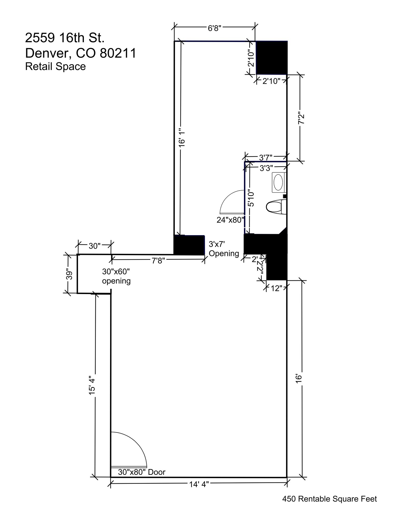 1600 Boulder St, Denver, CO à louer Plan de site– Image 1 sur 1