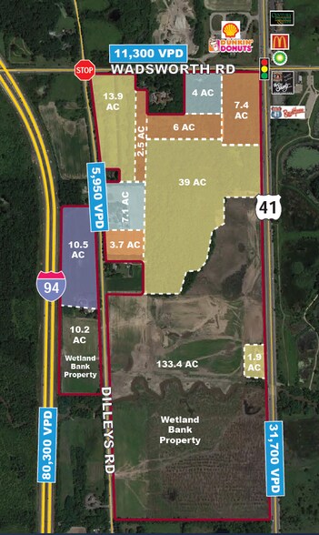 W Wadsworth Rd & Rt 41 Rd, Wadsworth, IL à vendre - Photo de l’immeuble – Image 1 sur 4