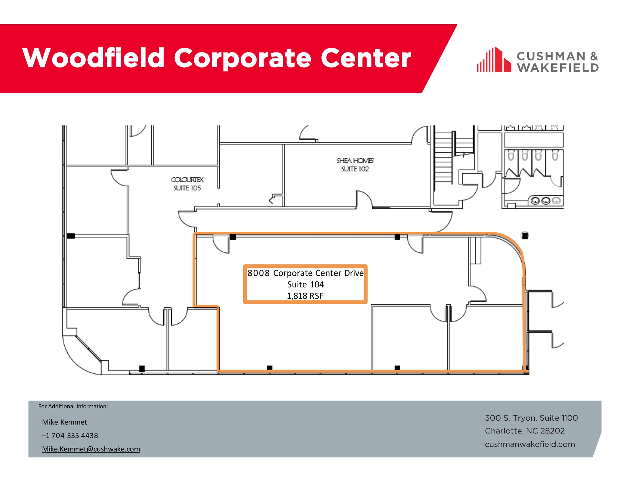 8000 Corporate Center Dr, Charlotte, NC à louer Plan de site– Image 1 sur 1