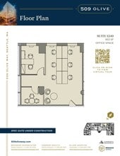 509 Olive Way, Seattle, WA à louer Plan d’étage– Image 2 sur 2