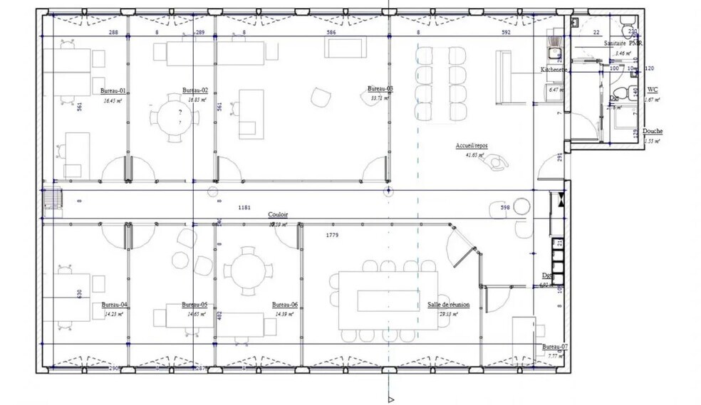 Bureau dans Rennes à louer - Plan d’étage – Image 3 sur 4