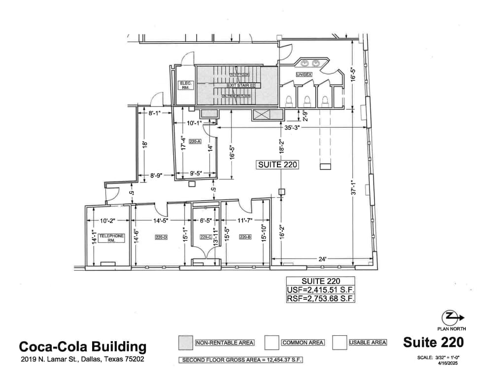 2019 N Lamar St, Dallas, TX à louer Plan d’étage– Image 1 sur 1