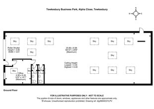 Alpha Clos, Tewkesbury à louer Plan d’étage– Image 1 sur 1