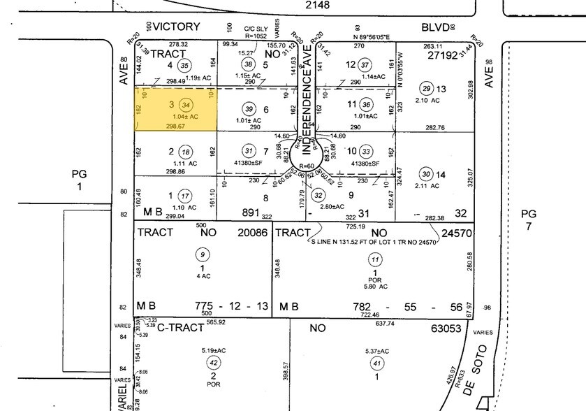 6430 Variel Ave, Woodland Hills, CA à louer - Plan cadastral – Image 3 sur 8