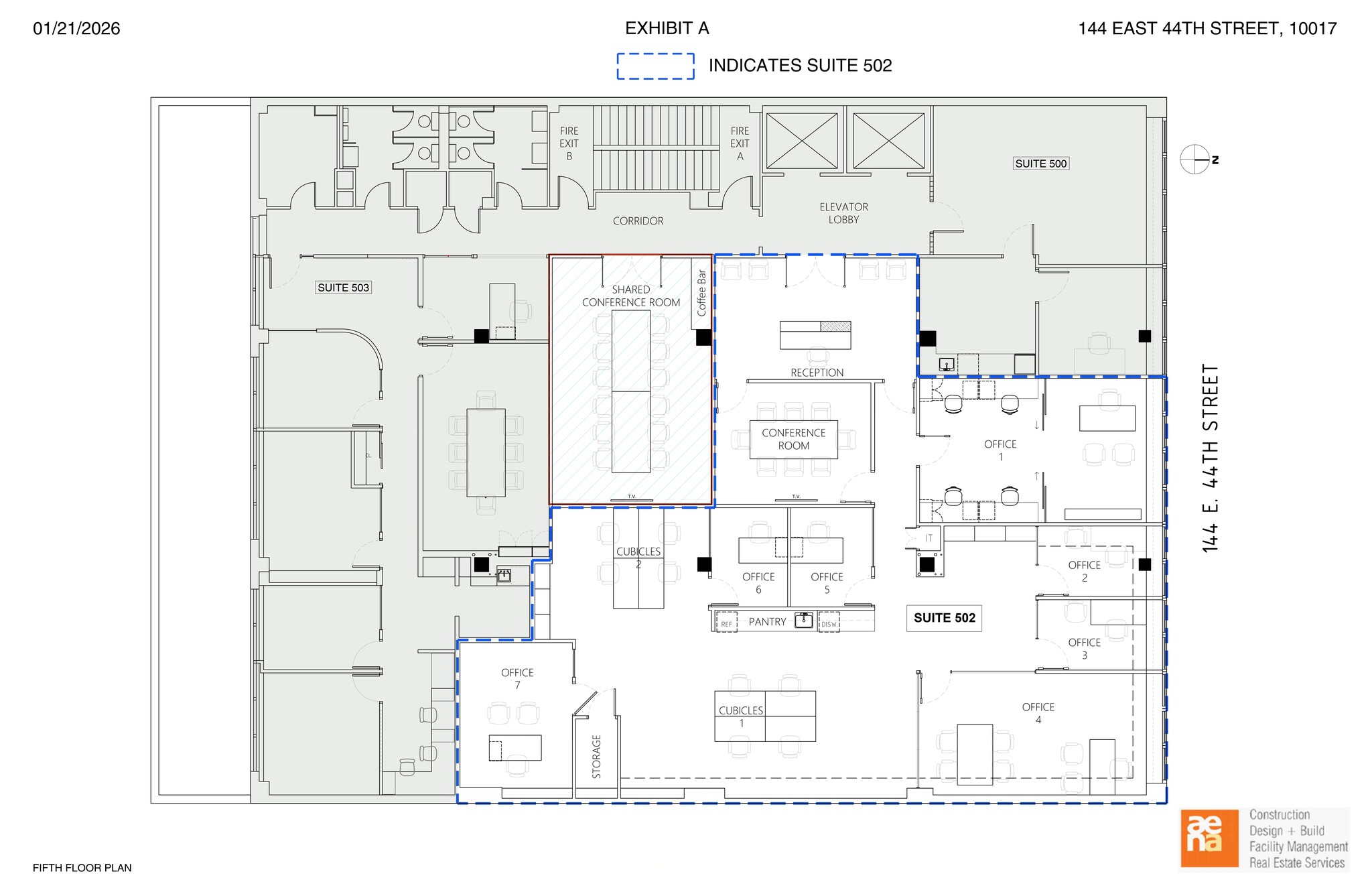 144 E 44th St, New York, NY à louer Plan de site– Image 1 sur 13