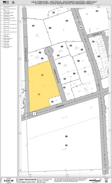 3580 Hobson Rd, Woodridge, IL à vendre - Plan cadastral – Image 2 sur 2