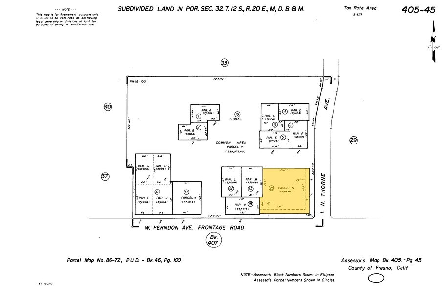 1306 W Herndon Ave, Fresno, CA à louer - Plan cadastral – Image 3 sur 4