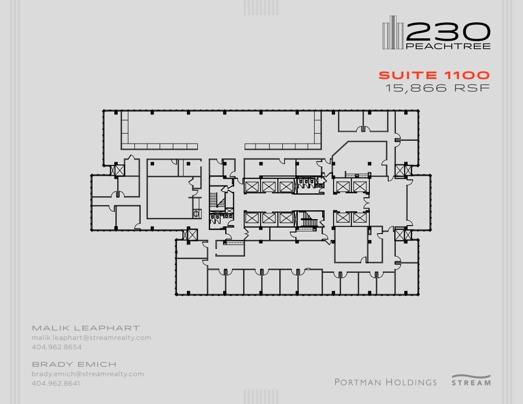 230 Peachtree St NW, Atlanta, GA à louer Plan d’étage– Image 1 sur 1