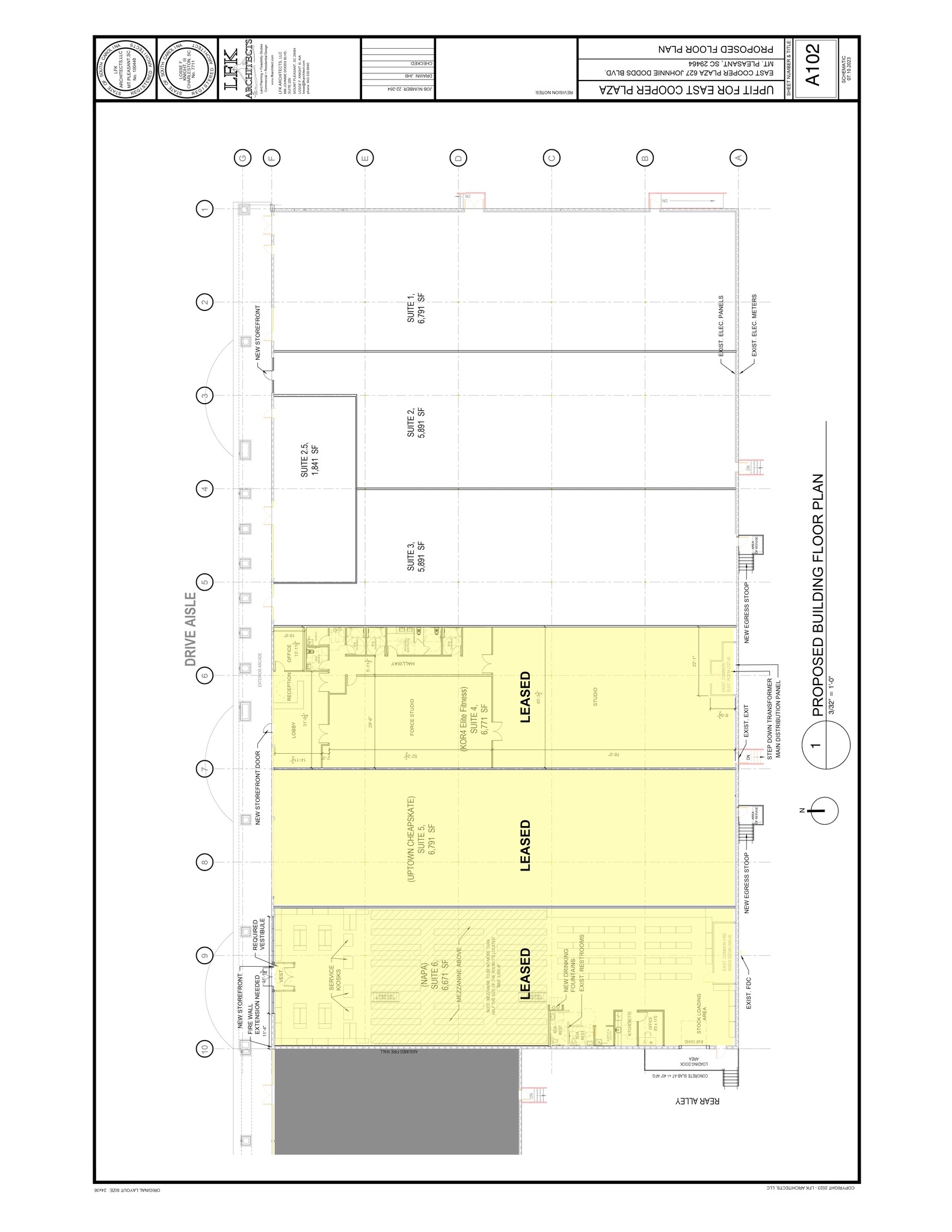 603 Johnnie Dodds Blvd, Mount Pleasant, SC à louer Plan de site– Image 1 sur 2