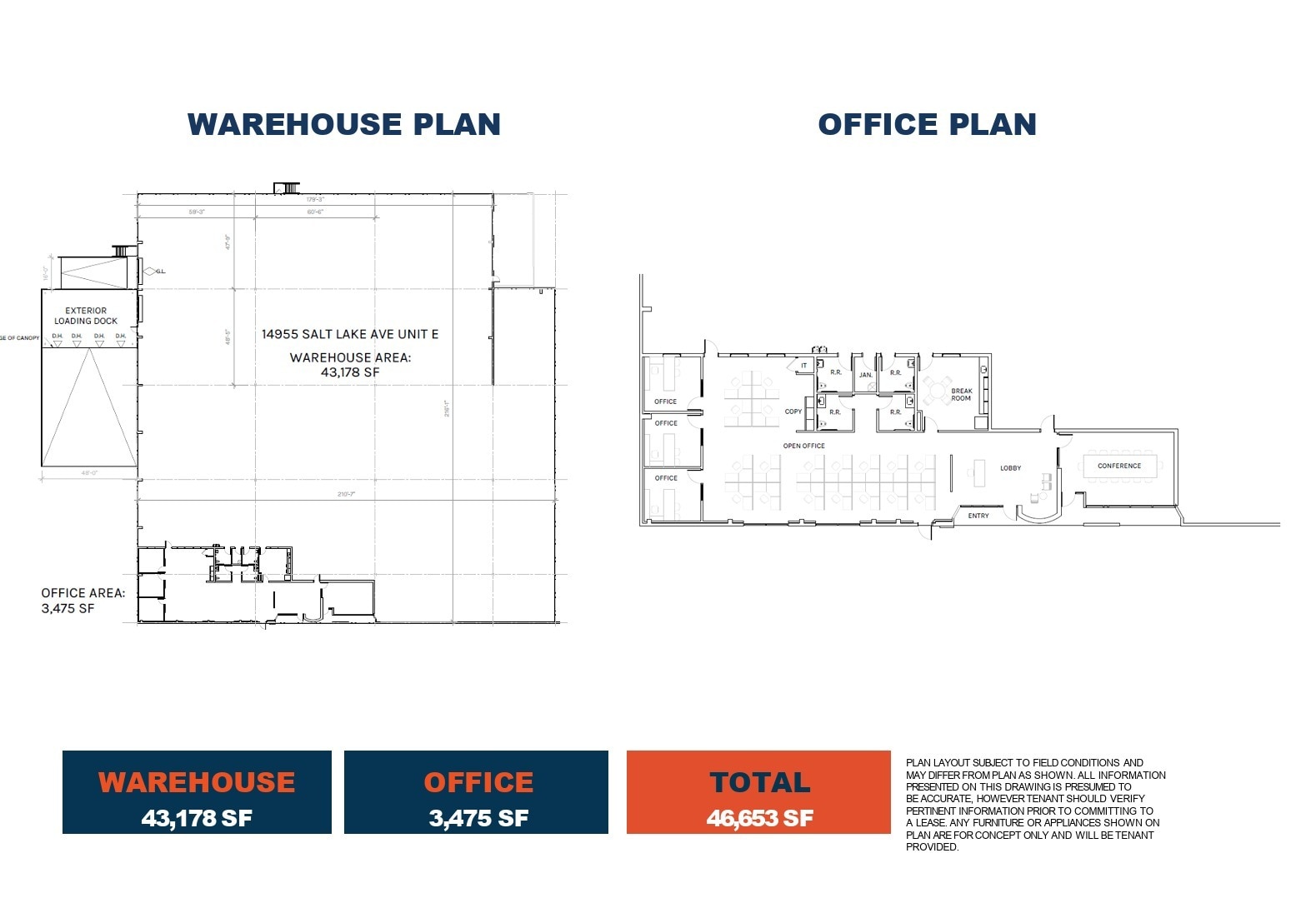 14955-14971 E Salt Lake Ave, City Of Industry, CA à louer Plan d’étage– Image 1 sur 1