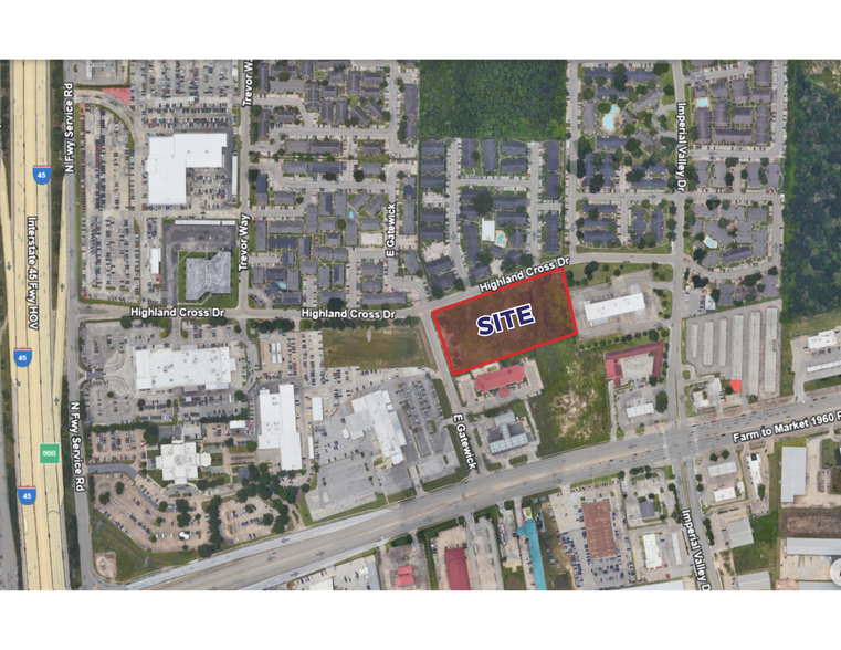 Highland Cross Dr. & E Gatewick Dr, Houston, TX à vendre - Photo de l’immeuble – Image 2 sur 5