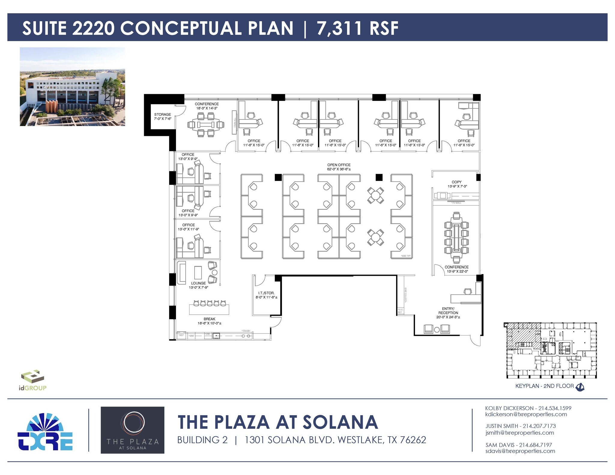 1301 Solana Blvd, Westlake, TX à louer Plan d’étage– Image 1 sur 2