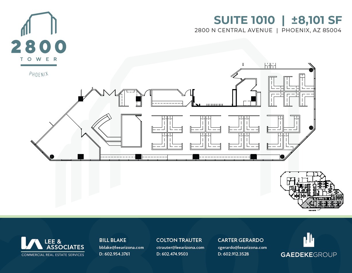 2800 N Central Ave, Phoenix, AZ à louer Plan d’étage– Image 1 sur 2