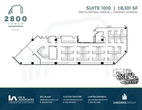 2800 N Central Ave, Phoenix, AZ à louer Plan d’étage– Image 1 sur 2