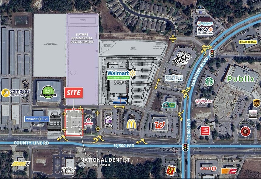 10241 County Line Rd, Spring Hill, FL à louer - Plan de site – Image 2 sur 3