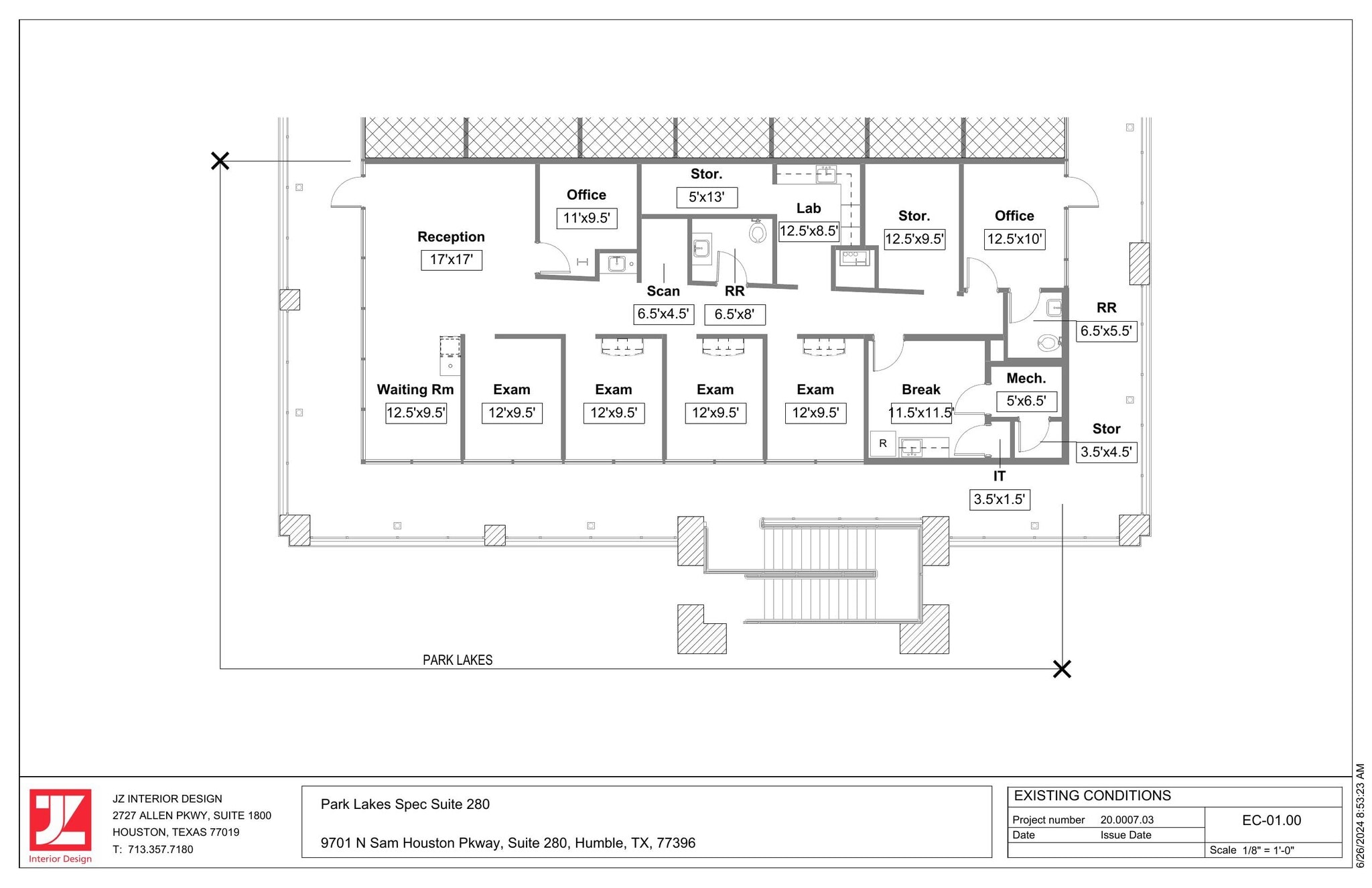 9701 N Sam Houston Pky, Humble, TX à louer Plan d’étage– Image 1 sur 1