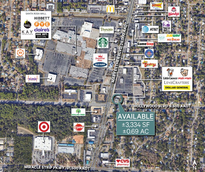 201 Mary Esther Blvd, Mary Esther, FL à vendre - Aérien – Image 1 sur 2