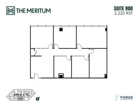 12221 Merit Dr, Dallas, TX à louer Plan d’étage– Image 1 sur 1