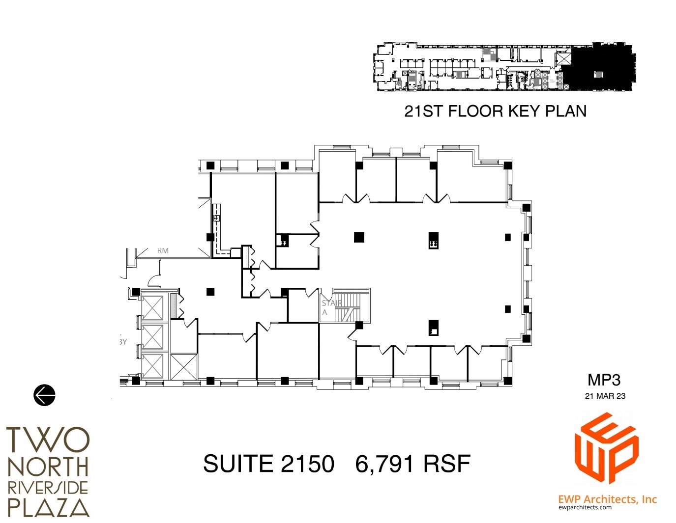 2 N Riverside Plz, Chicago, IL à louer Plan d’étage– Image 1 sur 1