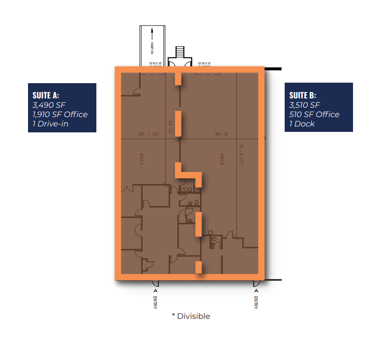 4790-4860 Interstate Dr, Cincinnati, OH à louer Plan d’étage– Image 1 sur 1