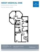 12121 Richmond Ave, Houston, TX à louer Plan d’étage– Image 2 sur 2