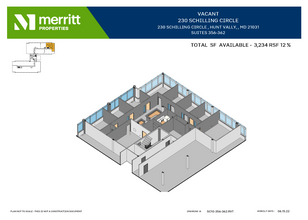 215 Schilling Cir, Hunt Valley, MD à louer Plan d’étage– Image 2 sur 2