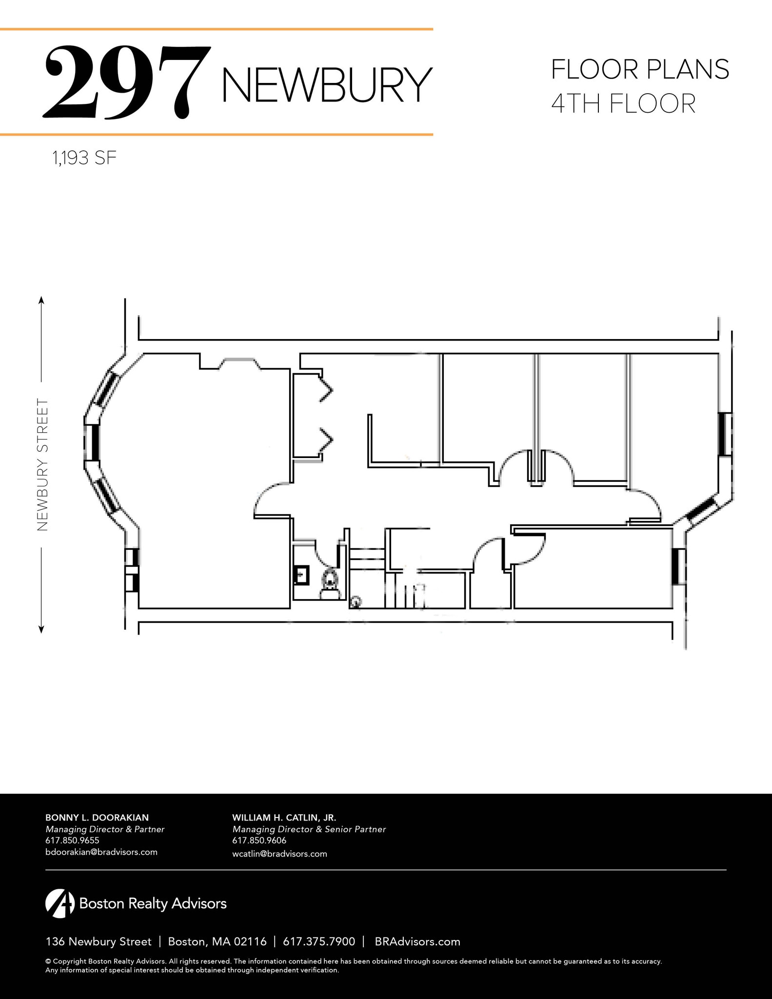 297 Newbury St, Boston, MA à louer Plan d’étage– Image 1 sur 1