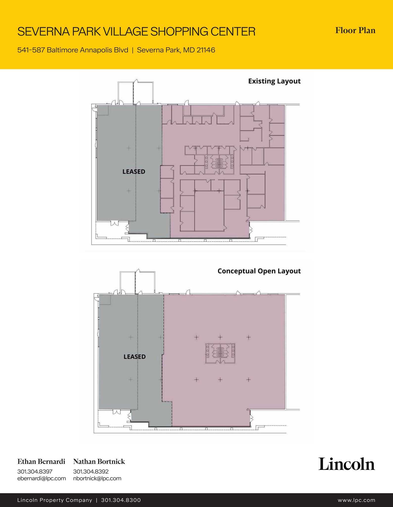 541-587 Baltimore Annapolis Blvd, Severna Park, MD à louer Plan d’étage– Image 1 sur 1