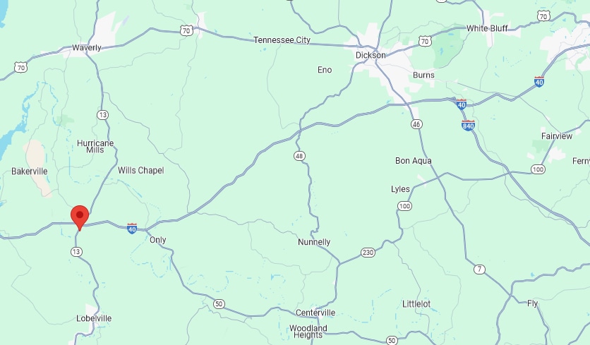 16192 Highway 13 S, Hurricane Mills, TN à vendre - Aérien – Image 2 sur 2