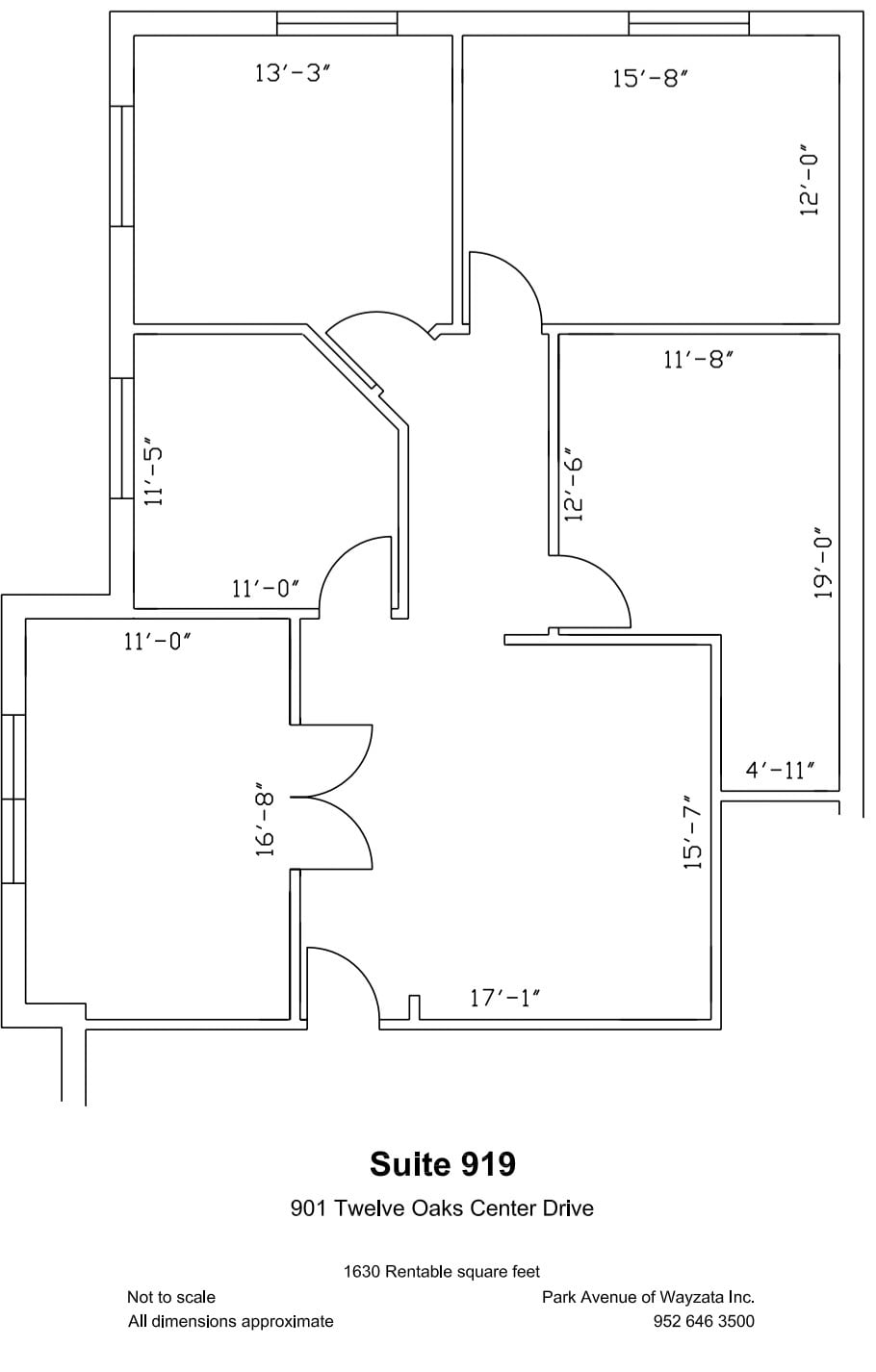 600 Twelve Oaks Center Dr, Wayzata, MN à louer Plan d’étage– Image 1 sur 1