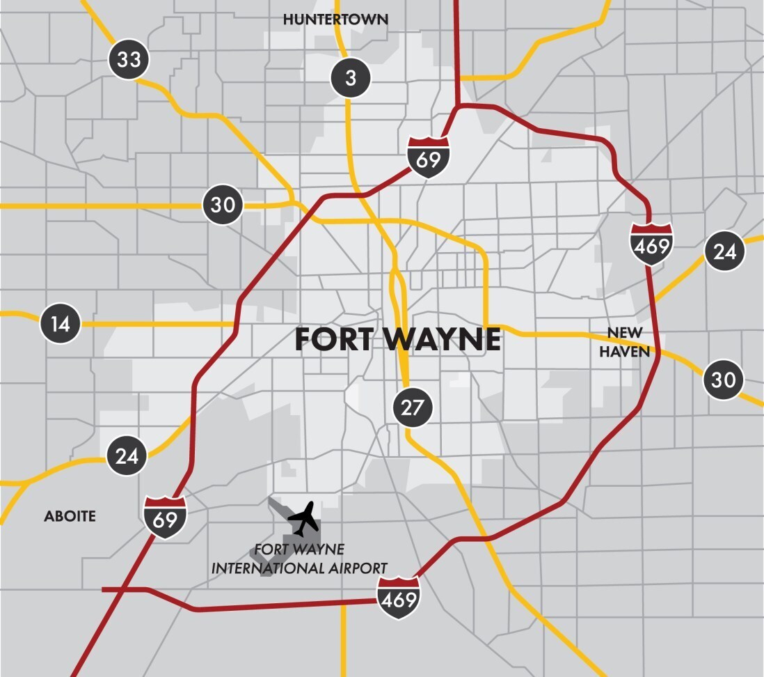 630 Sumpter St, Fort Wayne, IN à louer Carte– Image 1 sur 2